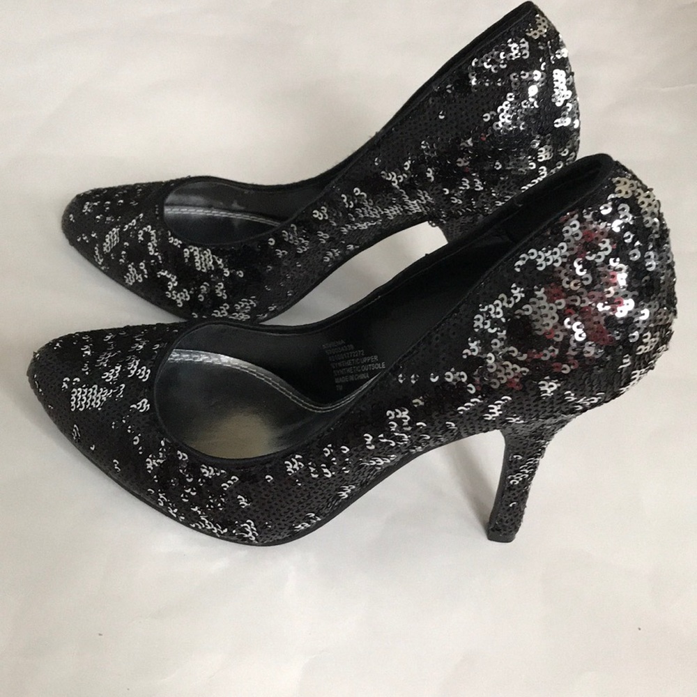 White House Black Market Athena Sequin Heels - Picture 4 of 8